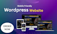 design a responsive wordpress website or blog with elementor