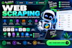 do web scraping, data extraction, python browser automation
