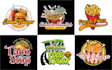 do restaurant catering fastfood BBQ food truck and food logo