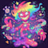 do acid trippy cartoon illustrations and characters