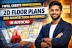 create 2d floor plans and permit drawings in autocad