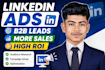 create high converting linkedin ads campaign for b2b leads