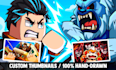 draw custom cartoon gaming thumbnails foy youtube