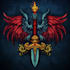 create medieval fantasy game, rpg, mmo game logo