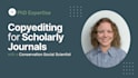 copy edit social science journal articles for publication as a phd