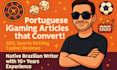 write portuguese igaming content focused for brazil market