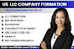 do US company llc registration, dissolve llc, ein number, boi report in 48 hours