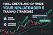 debug, optimize, or create custom ninja trader 8 strategies and indicator