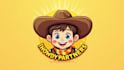 do awesome cheerful young cowboy mascot logo design