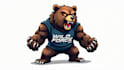 do wonderful angry grizzly bear mascot logo design