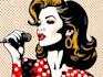 draw a retro pop art roy lichtenstein style
