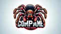 do awesome tarantula spider mascot logo design