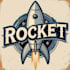 design high quality vintage rocket logo with express delivery