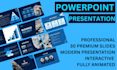 make a professional powerpoint template animated slides