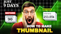 create a eye catching and clickable  youtube thumbnail