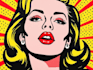 draw a retro pop art roy lichtenstein style