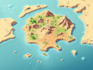 create a isometric map vector illustration