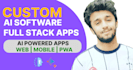 develop custom ai softwares web applications with laravel