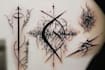 create arabic and persian minimal calligraphy tattoo