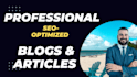 write SEO friendly blogs and articles as a native english speaker