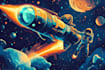 draw a sci fi character illustration or sci fi character