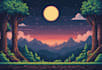 make your pixel art and landscape backgrounds art