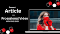 convert script or article and blogs into videos