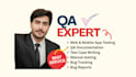 do qa manual testing for websites, apps, and software with bug reports