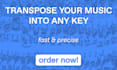 transpose your sheet music into any key