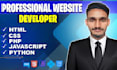 do custom website development using HTML, CSS, javascript, and django