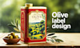 design premium olive oil box and all label packaging