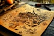 create you a galaxy map, space map, fantasy detailed map