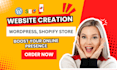 design, redesign, revamp, or clone your wordpress website or shopify store