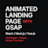 create a modern animated landing page with gsap