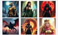create custom ai art using midjourney and leonardo ai