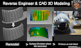 reverse engineer and cad modeling from 3d scan, drawing etc