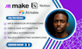 do make automation made com airtable social media notion googlesheets automation