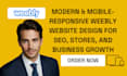 design a mobile responsive weebly website design with modern attractive designs