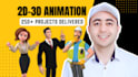 create 2d and 3d animated infographic videos with data visualization