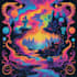 draw surreal psychedelic illustration, poster, cover album