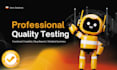 professionally test your web app