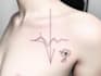 create minimalist line art tattoo with my style