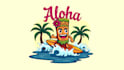 design an awesome aloha tiki mascot logo with express delivery