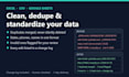 clean, dedupe and standardize your excel or csv data with a change log