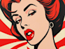 draw a retro pop art roy lichtenstein style