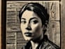 create a custom portrait in linocut style