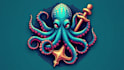 make a high quality kraken octopus mascot logo  in one day