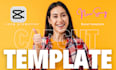 customize capcut template for your song promotion