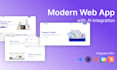 develop a modern minimalistic web app with ai llm integration