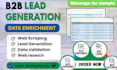 do data enrichment, data gathering, data collection, web research, lead generat